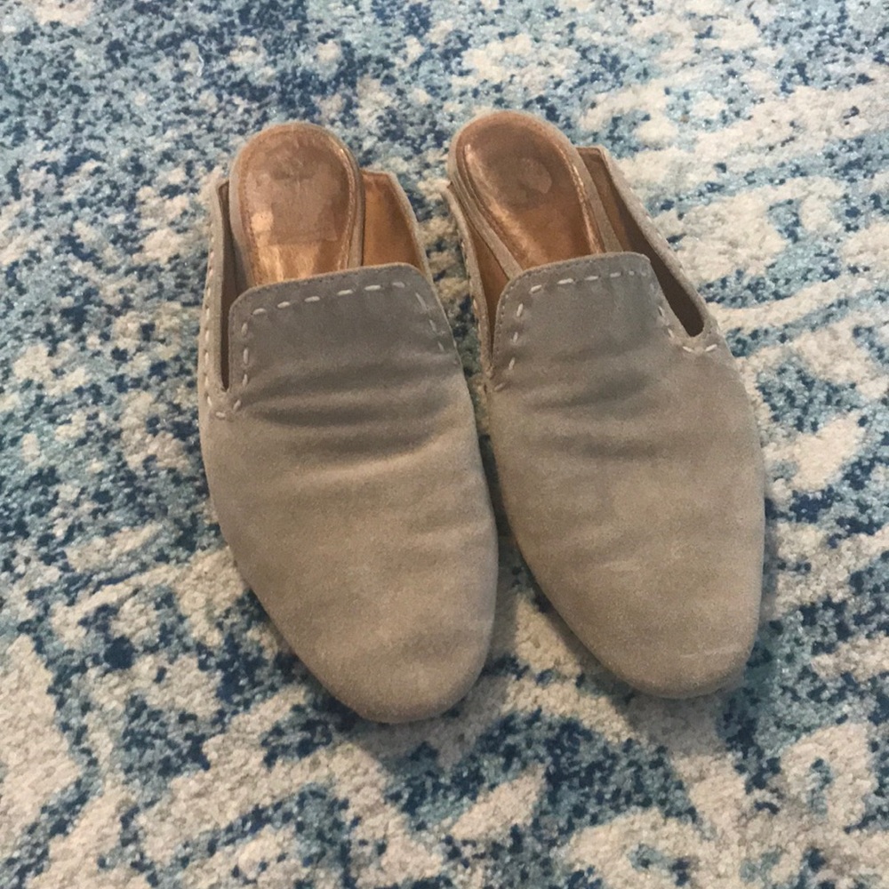 Frye Gwen pickstitch mule sz 8